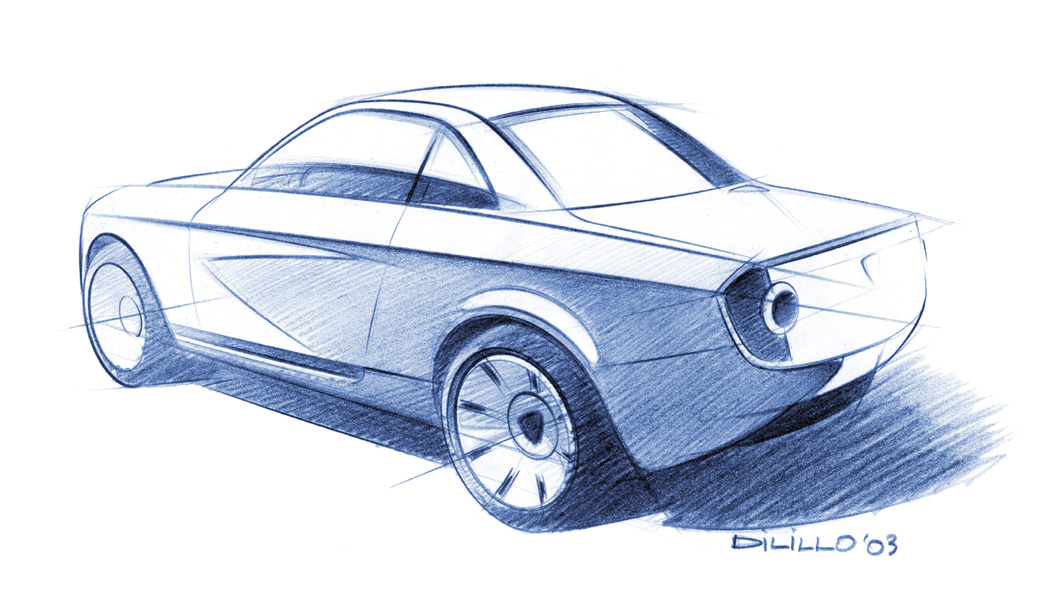Lancia Fulvia Coupé, 2003 – Design Sketch