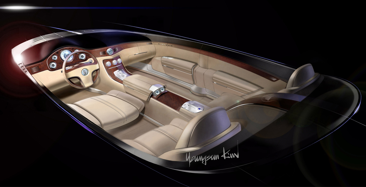 Cadillac Sixteen, 2003 – Design Sketch – Interior