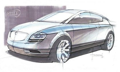 Lancia Granturismo Stilnovo, 2003 – Design Sketch