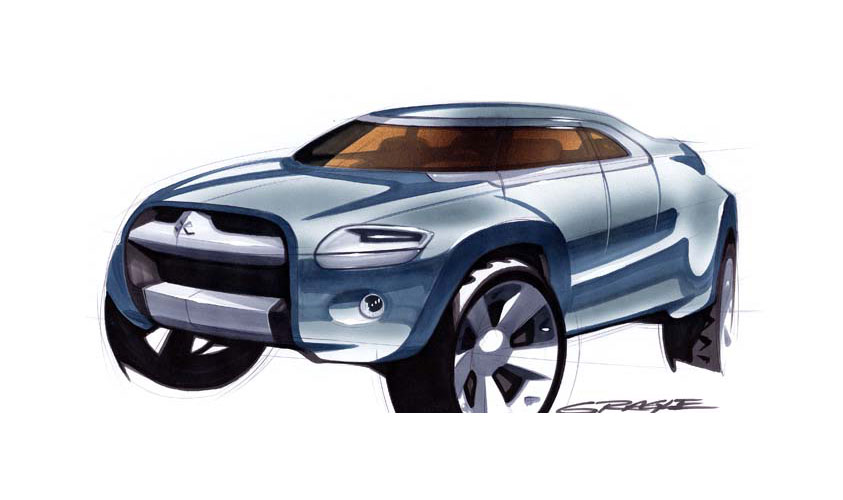 Mitsubishi Sport Truck, 2004 - Design Sketch
