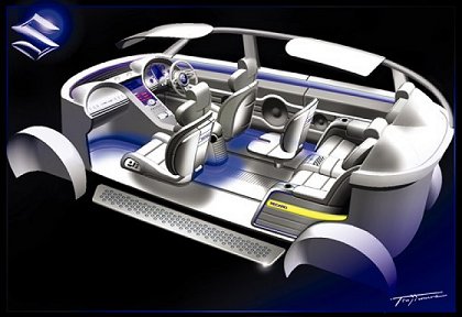 Suzuki P.X. Concept, 2005 - Interior Design Sketch