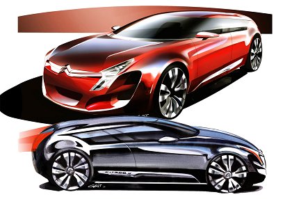 Citroen C-Metisse Concept, 2006 - Design Sketch