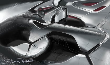 Citroen C-Metisse Concept, 2006 - Interior Design Sketch