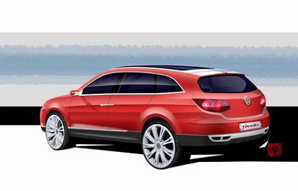 Volkswagen Neeza Concept, 2006 - Design Sketch - Interior