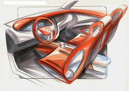 Volkswagen Neeza Concept, 2006 - Design Sketch