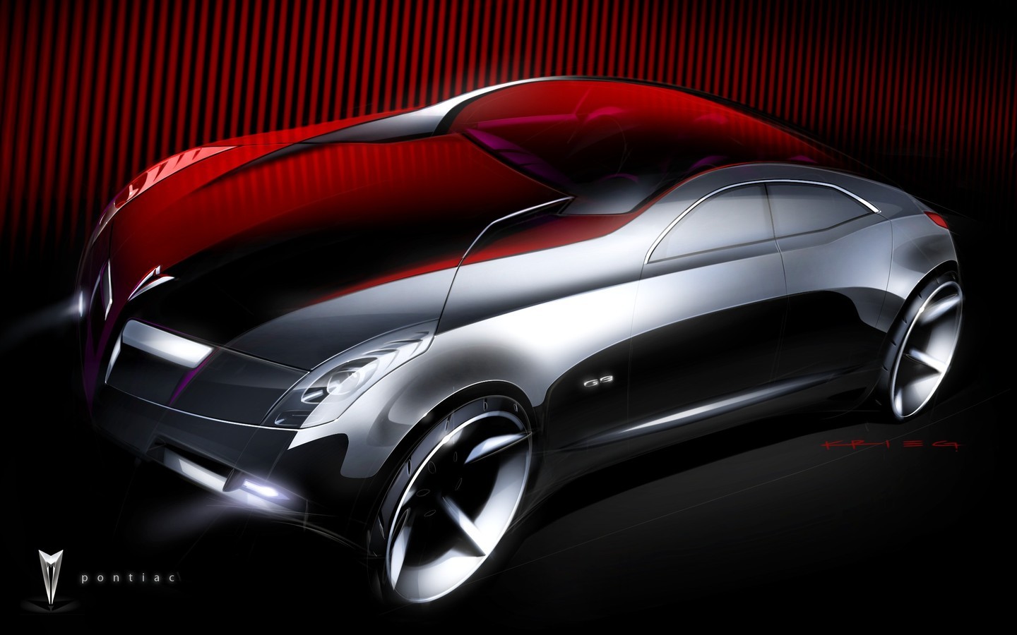 Pontiac G8 Concept, 2024 – Design Sketch