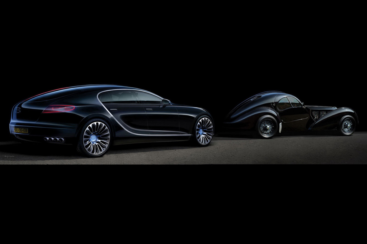 Bugatti 16C Galibier concept in black, 2010