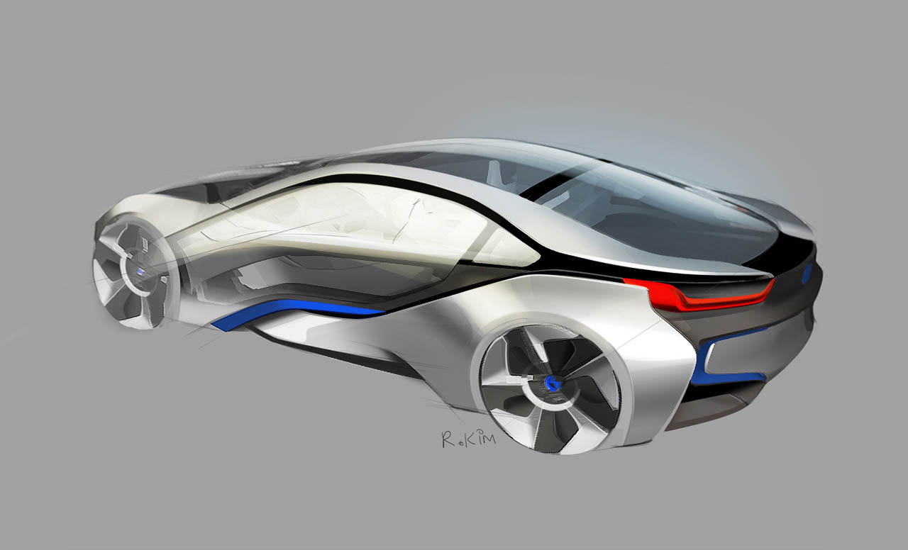 BMW i8 Concept, 2011 - Design Sketch