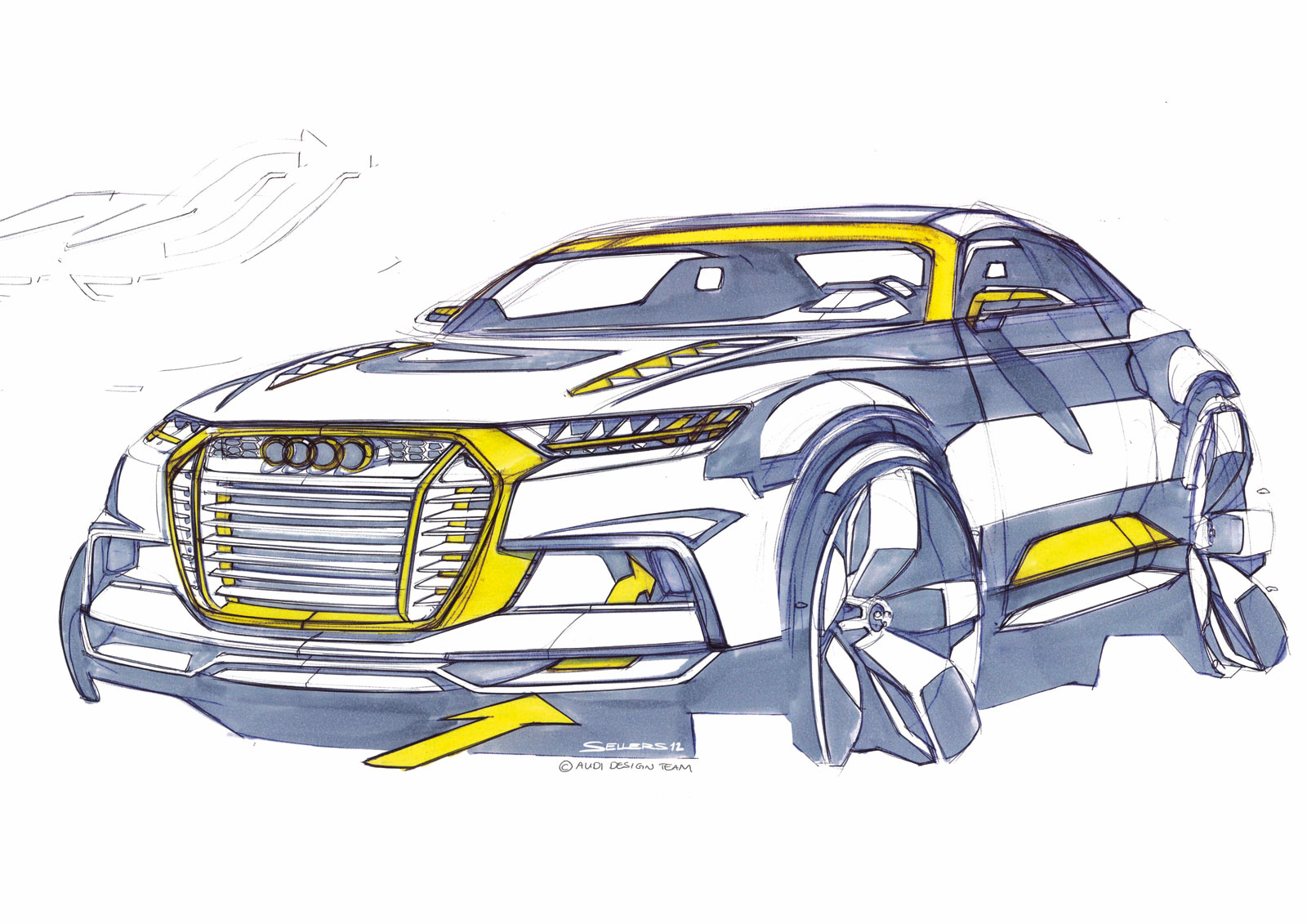 Audi Crosslane Coupe, 2012 - Design Sketch