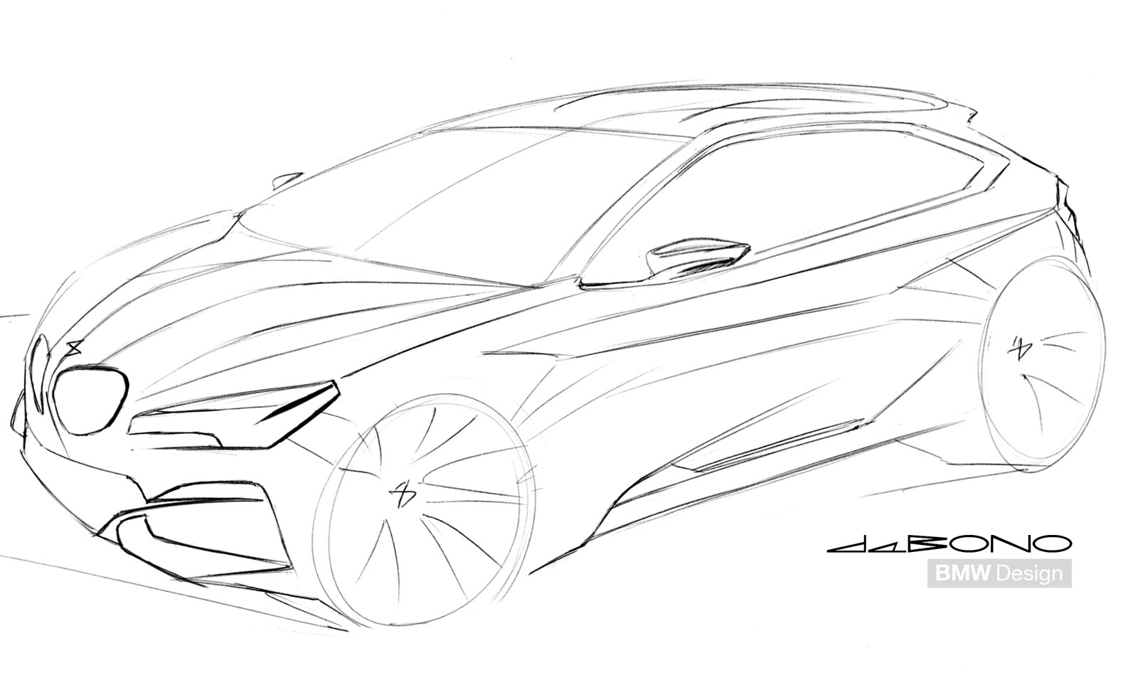 BMW Concept Active Tourer, 2012 - Design Sketch by Michael De Bono