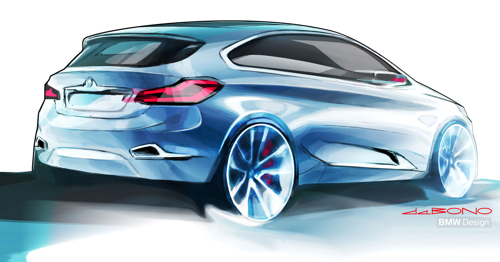 BMW Concept Active Tourer, 2012 - Design Sketch by Michael De Bono
