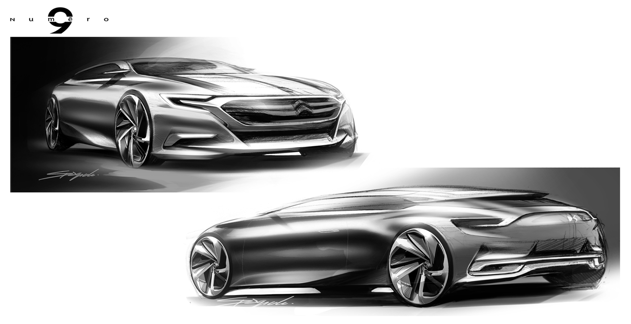 Citroen Numero 9, 2012 - Design Sketches