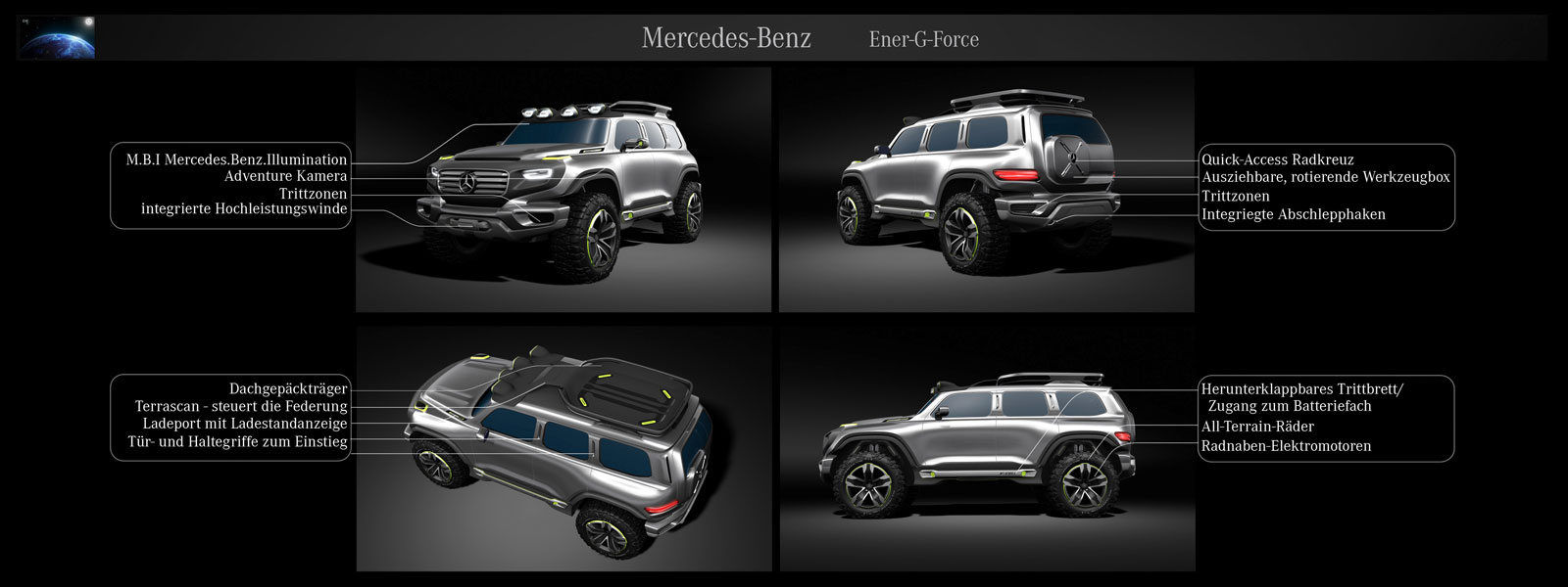 Mercedes-Benz Ener-G-Force, 2012 - Design Panel