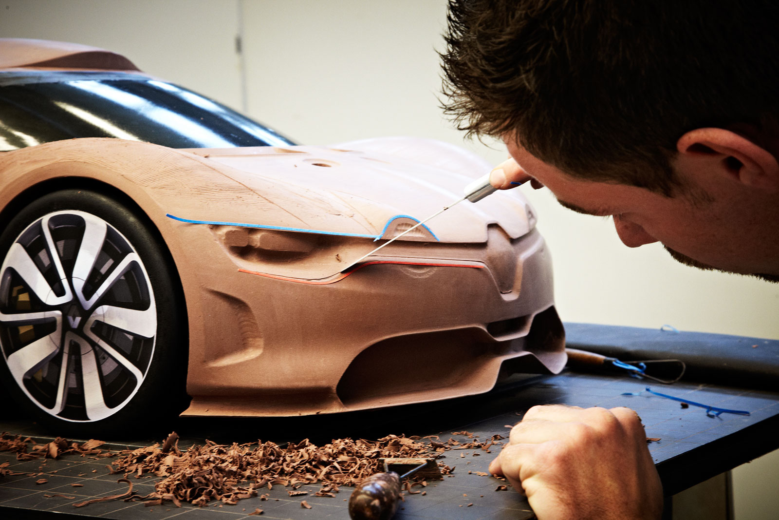 Renault Alpine A110-50, 2012 - Design Process - Clay modeling