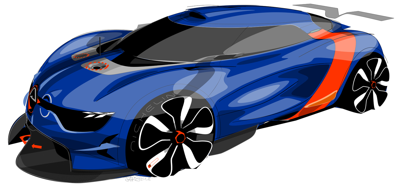 Renault Alpine A110-50, 2012 - Design Sketch