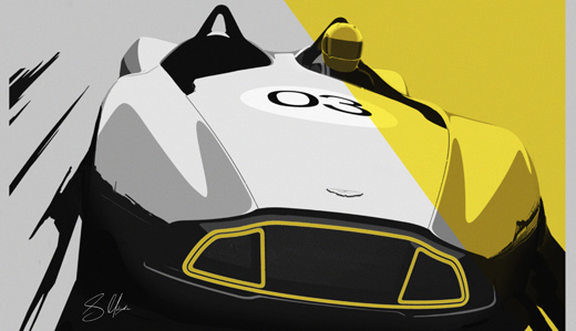 Aston Martin CC100 Speedster, 2013 - Design Sketch