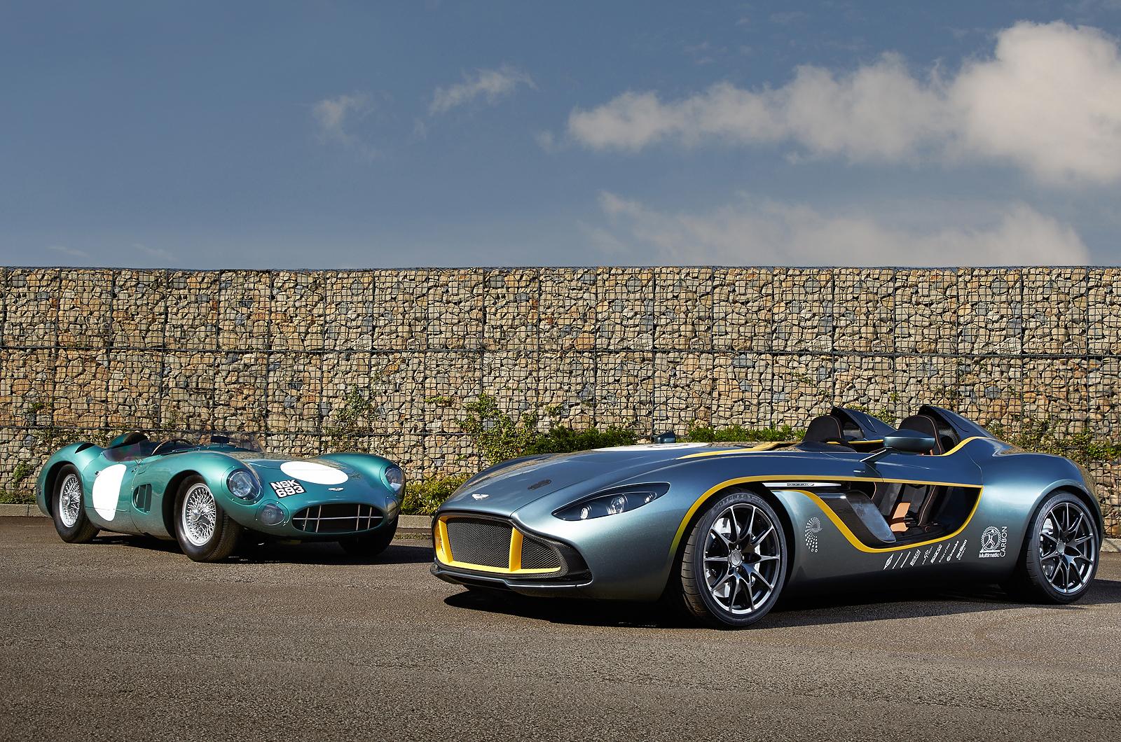 Aston Martin CC100 Speedster (2013) and DBR1 (1959)