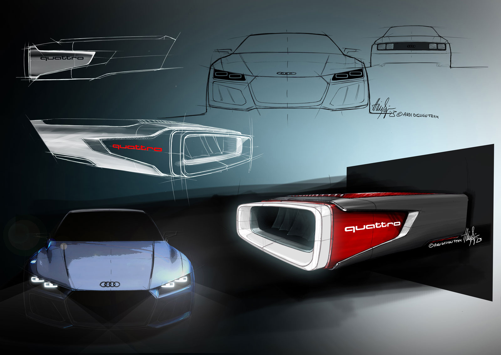 Audi Sport Quattro, 2013 - Design Sketches
