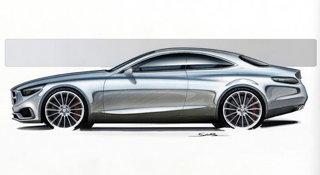 Mercedes-Benz S-Class Coupe, 2013 - Design Sketch