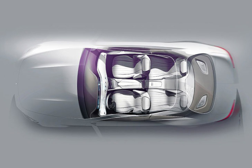 Mercedes-Benz S-Class Coupe, 2013 - Interior Design Sketch