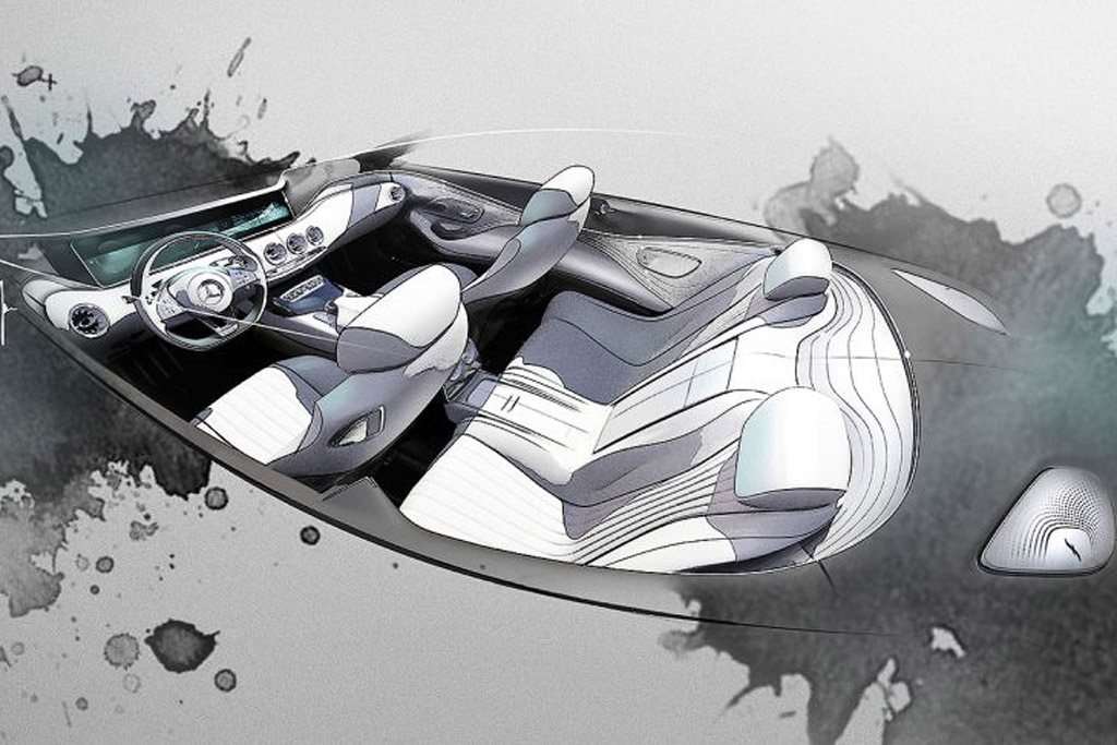 Mercedes-Benz S-Class Coupe, 2013 - Interior Design Sketch