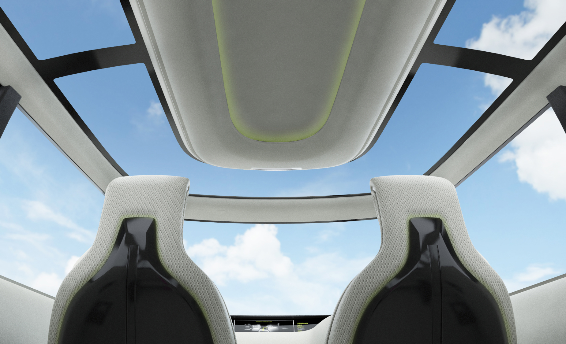 Mitsubishi Concept AR, 2013 - Interior - Panoramic Roof 