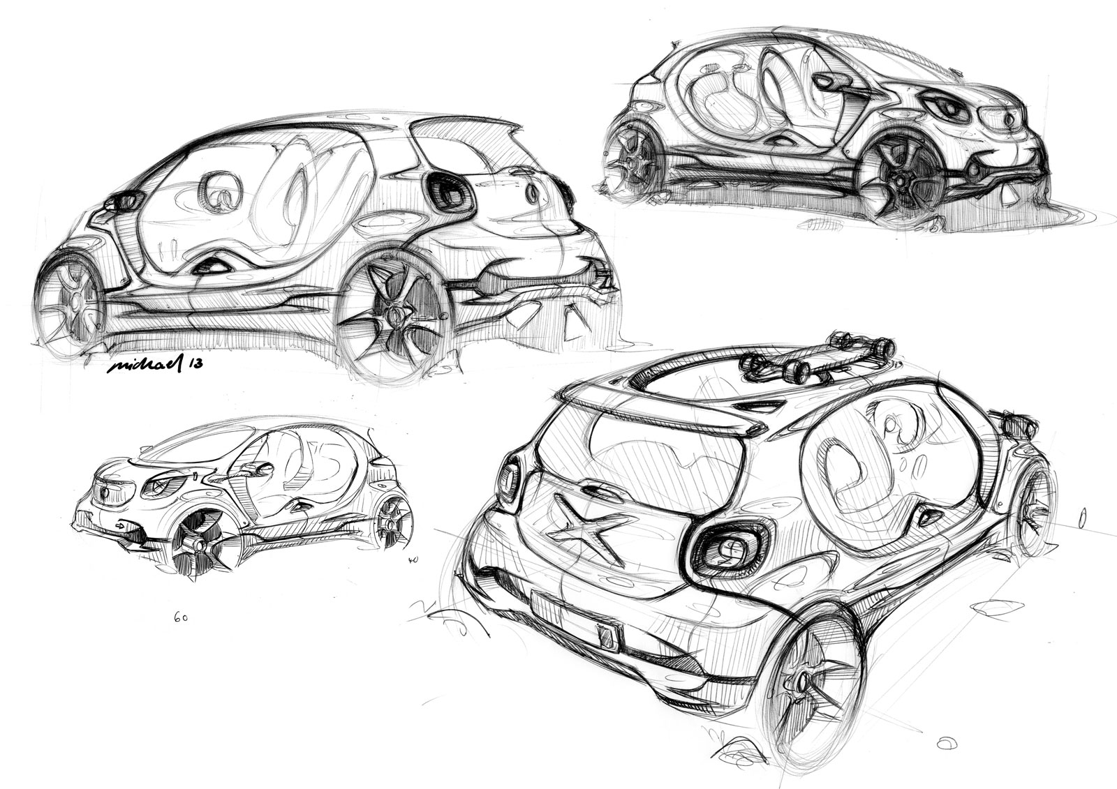 Smart Fourjoy, 2013 - Design Sketches