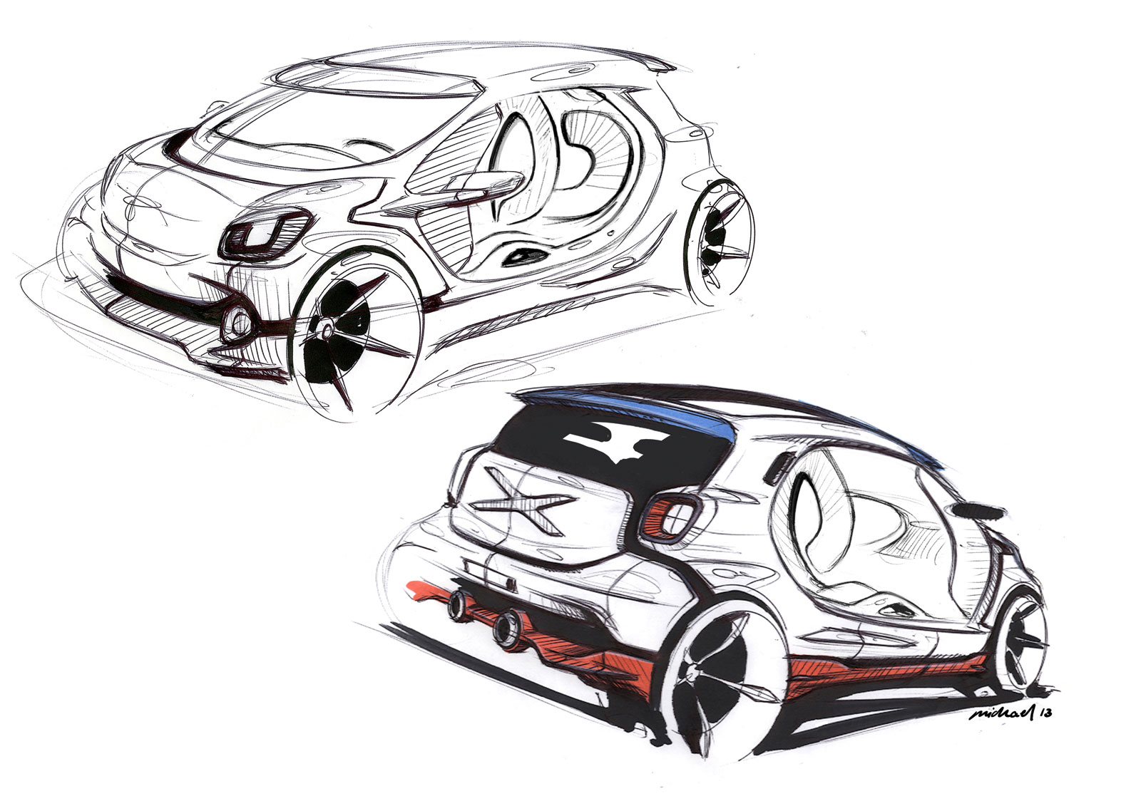 Smart Fourjoy, 2013 - Design Sketches