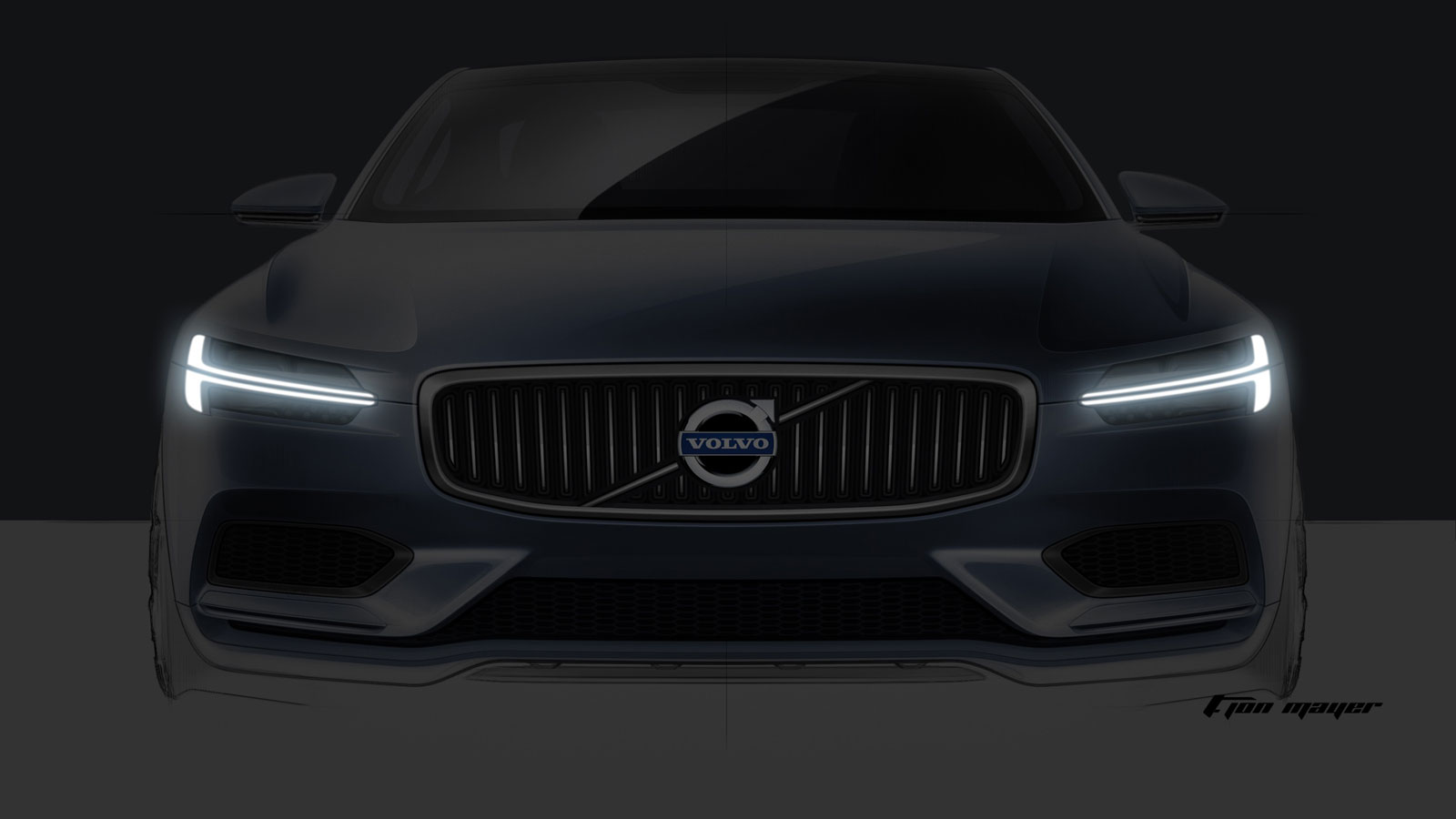 Volvo Concept Coupe, 2013 - Front end light signature