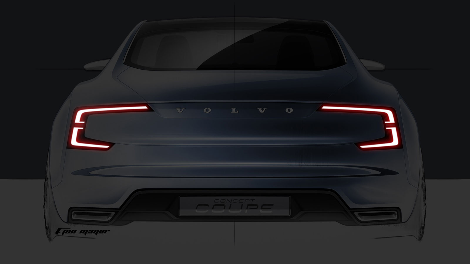 Volvo Concept Coupe, 2013 - Rear end light signature