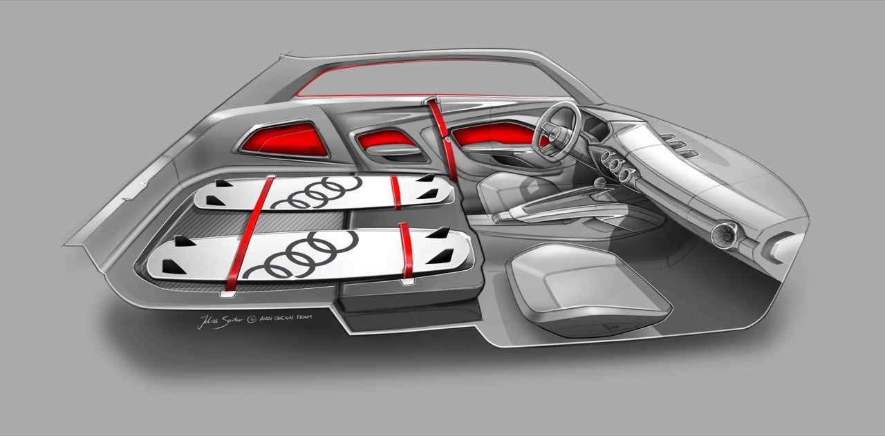 Audi Allroad Shooting Brake, 2014 - Interior Design Sketch