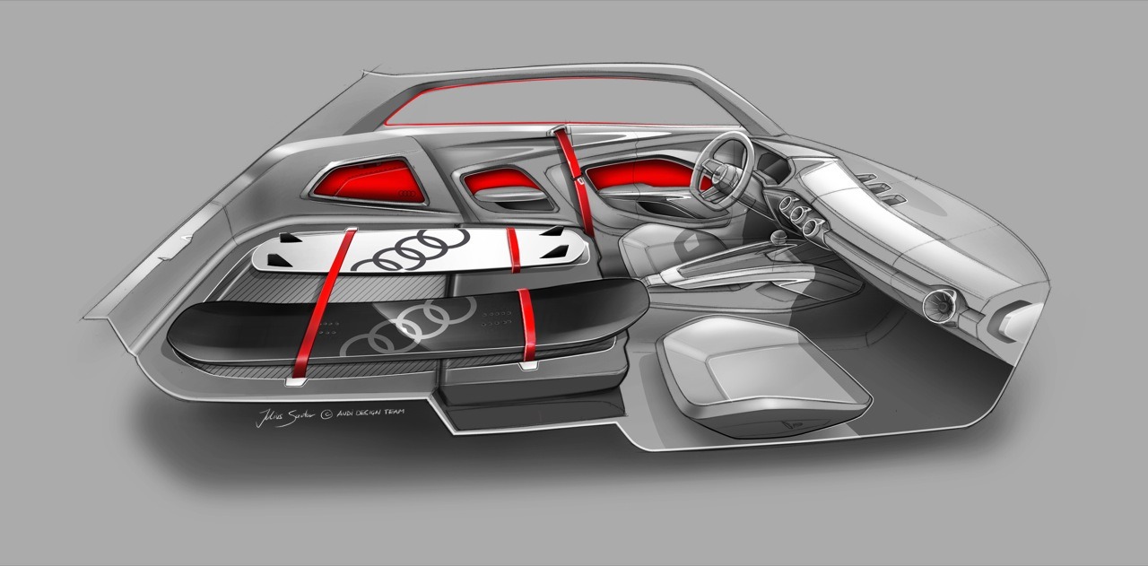 Audi Allroad Shooting Brake, 2014 - Interior Design Sketch