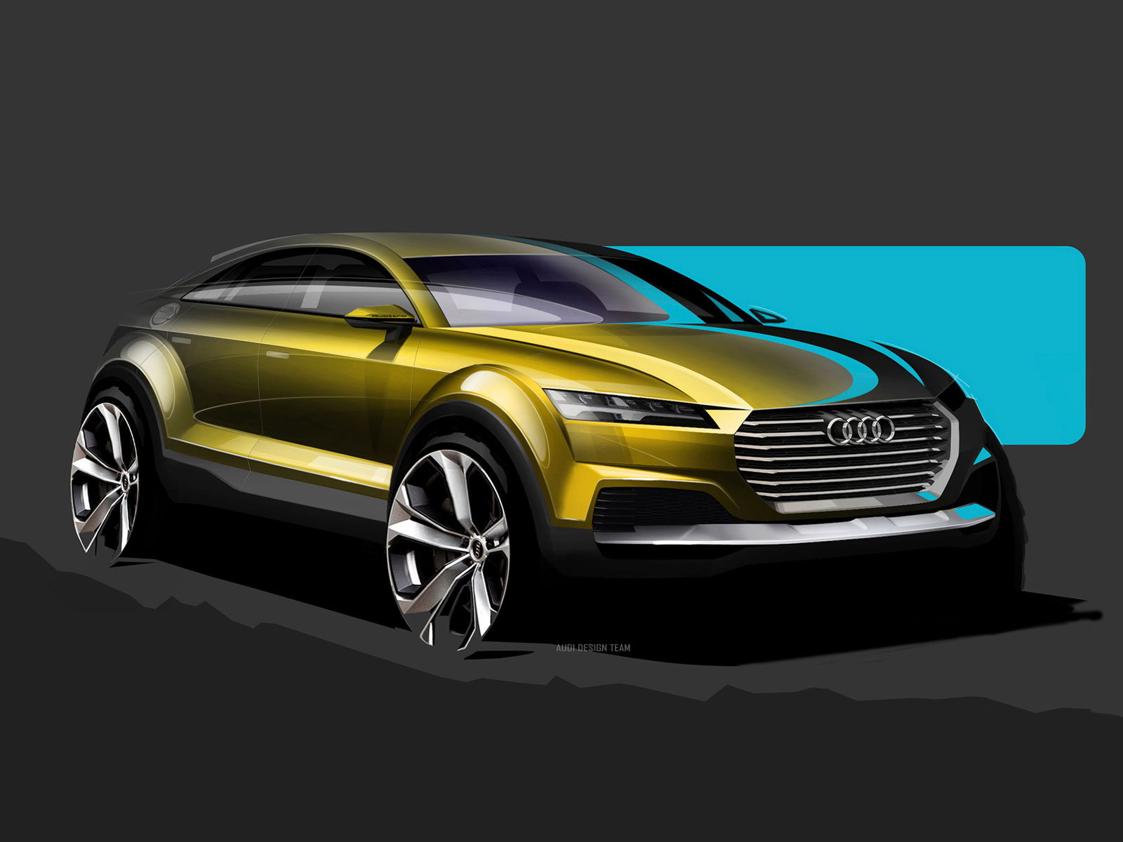 Audi TT offroad, 2014 - Design Sketch