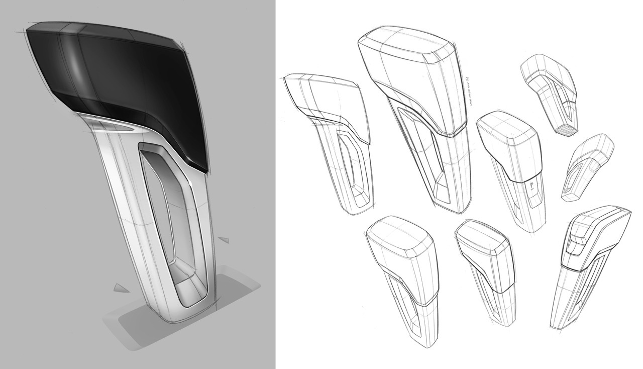 Audi TT offroad, 2014 - Interior Design Sketch