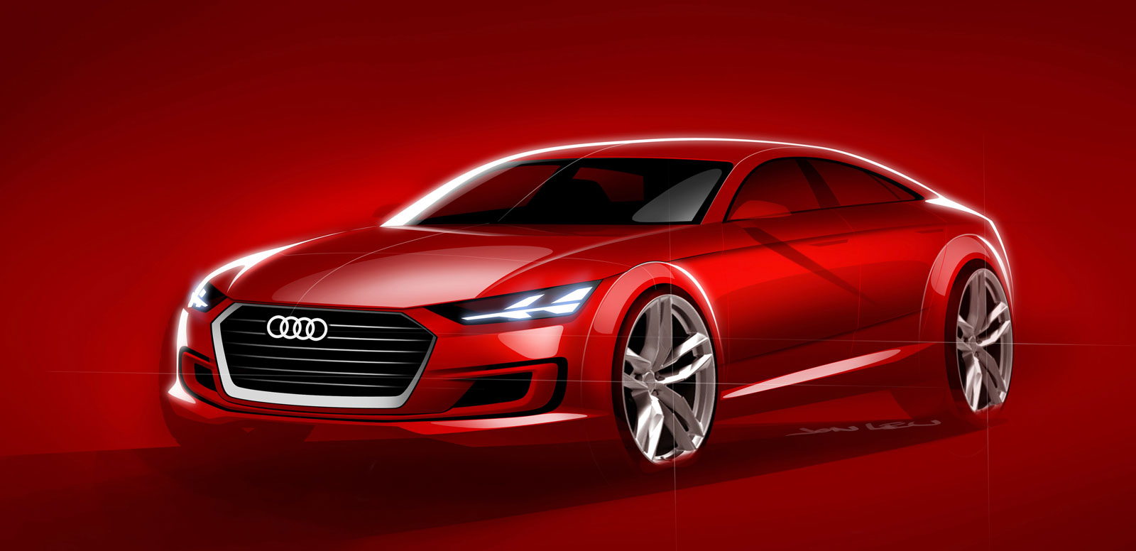 Audi TT Sportback Concept, 2014 - Design Sketch