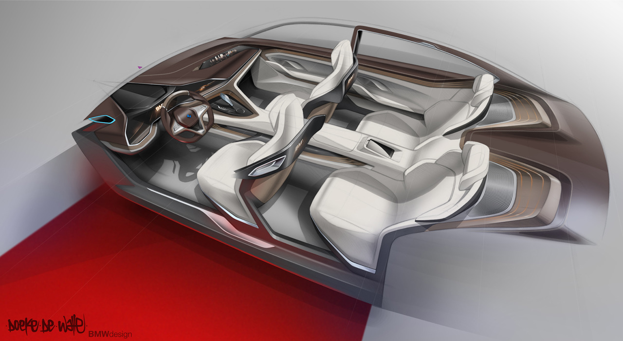 BMW Vision Future Luxury, 2014 - Interior Design Sketch