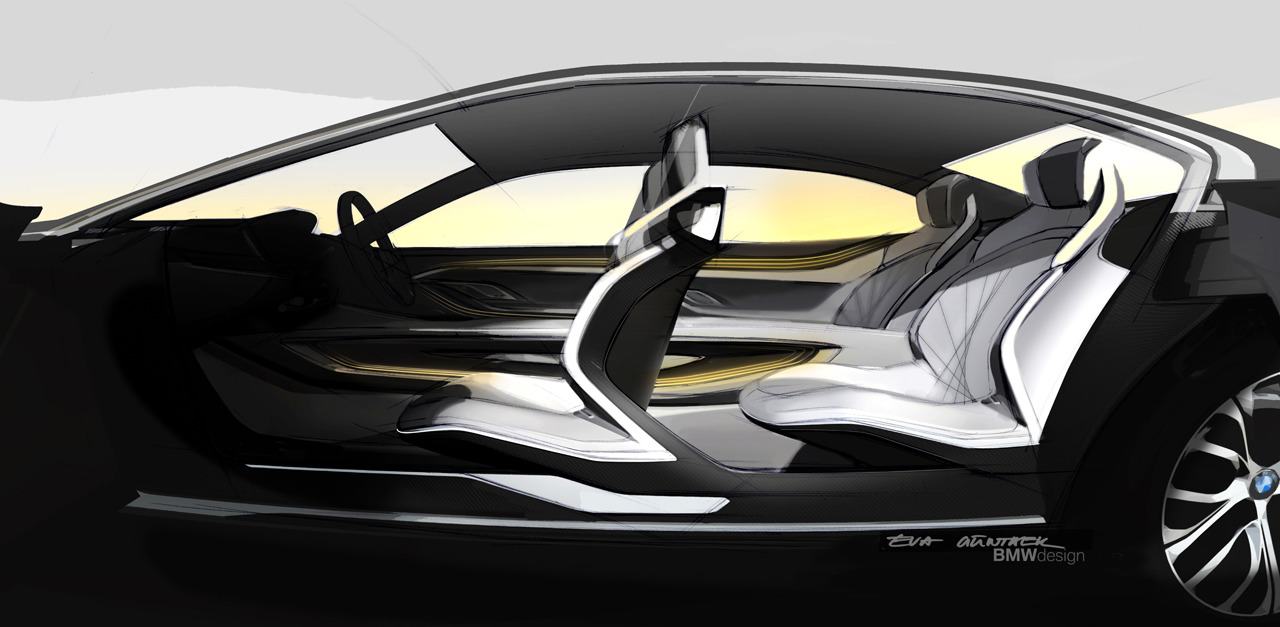 BMW Vision Future Luxury, 2014 - Interior Design Sketch