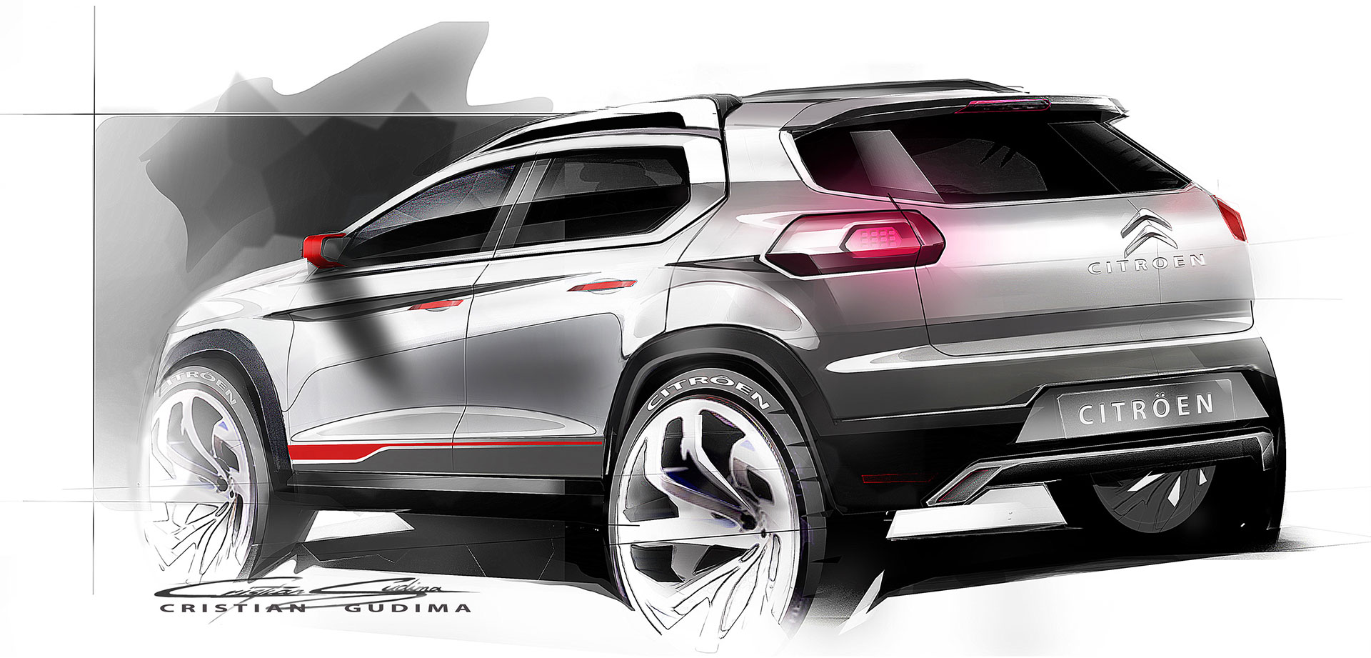 Citroen C-XR, 2014 - Design Sketch