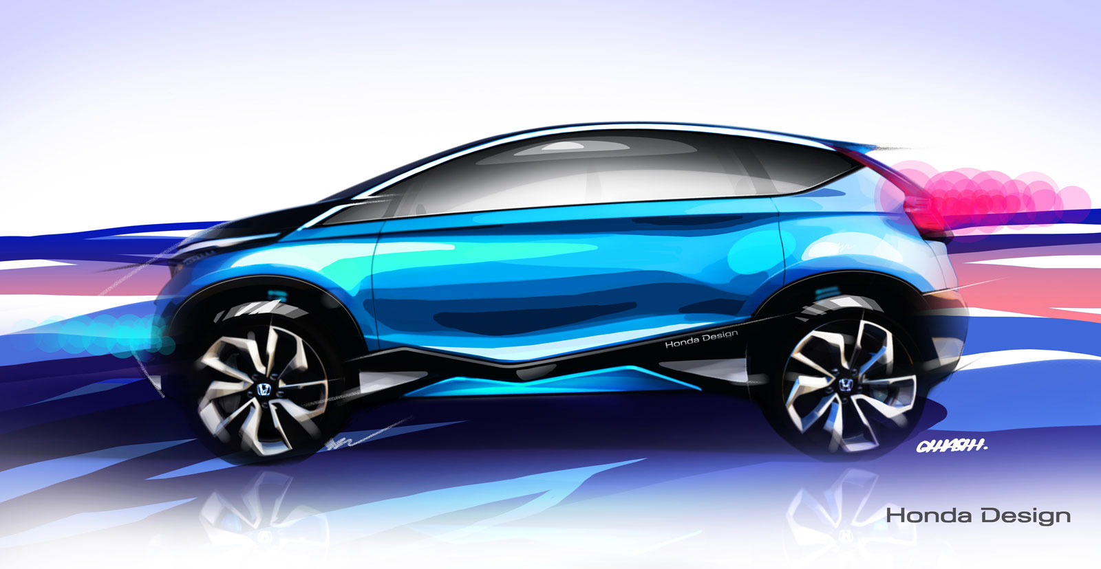 Honda Vision XS-1, 2014 - Design Sketch