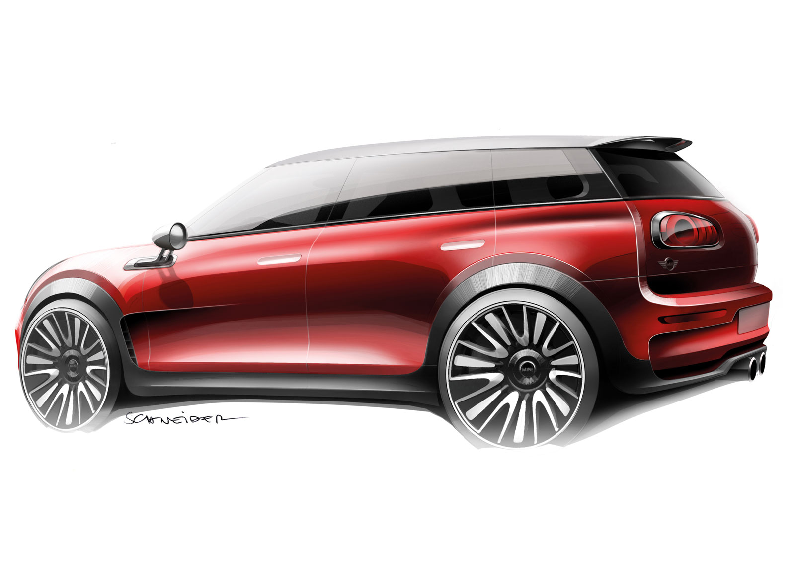 Mini Clubman, 2014 - Design Sketch