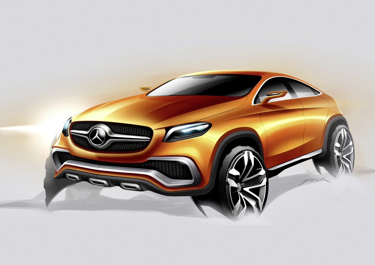 Mercedes-Benz Concept Coupe SUV, 2014 - Design Sketch