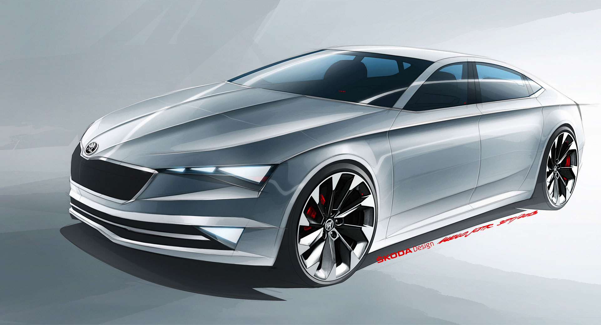 Skoda VisionC, 2014 - Design Sketch