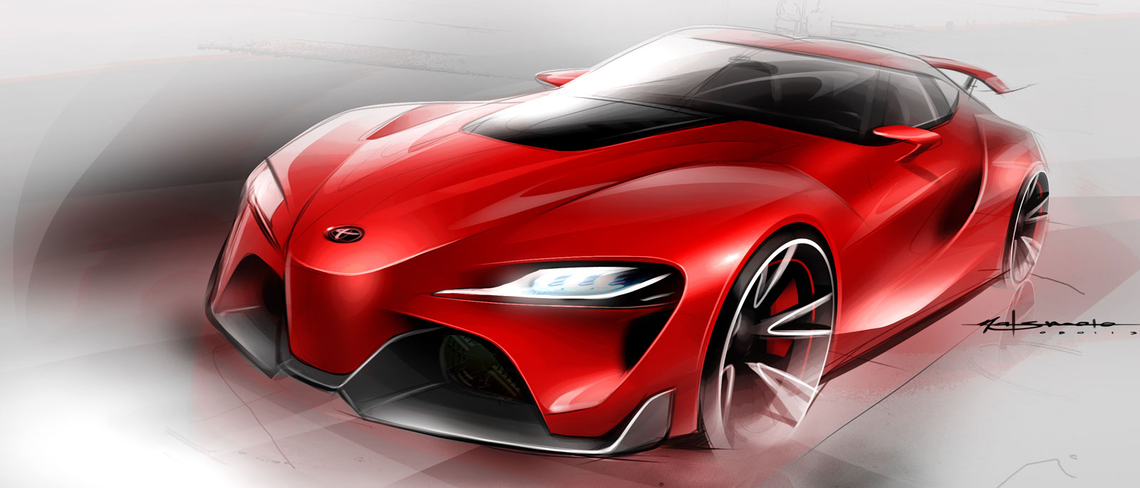 Toyota FT-1, 2014 - Design Sketch 