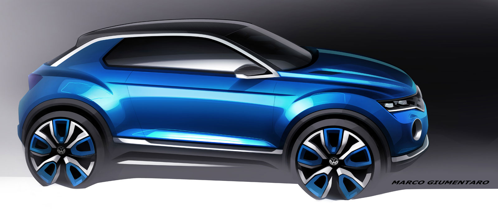 Volkswagen T-Roc, 2014 - Design Sketch