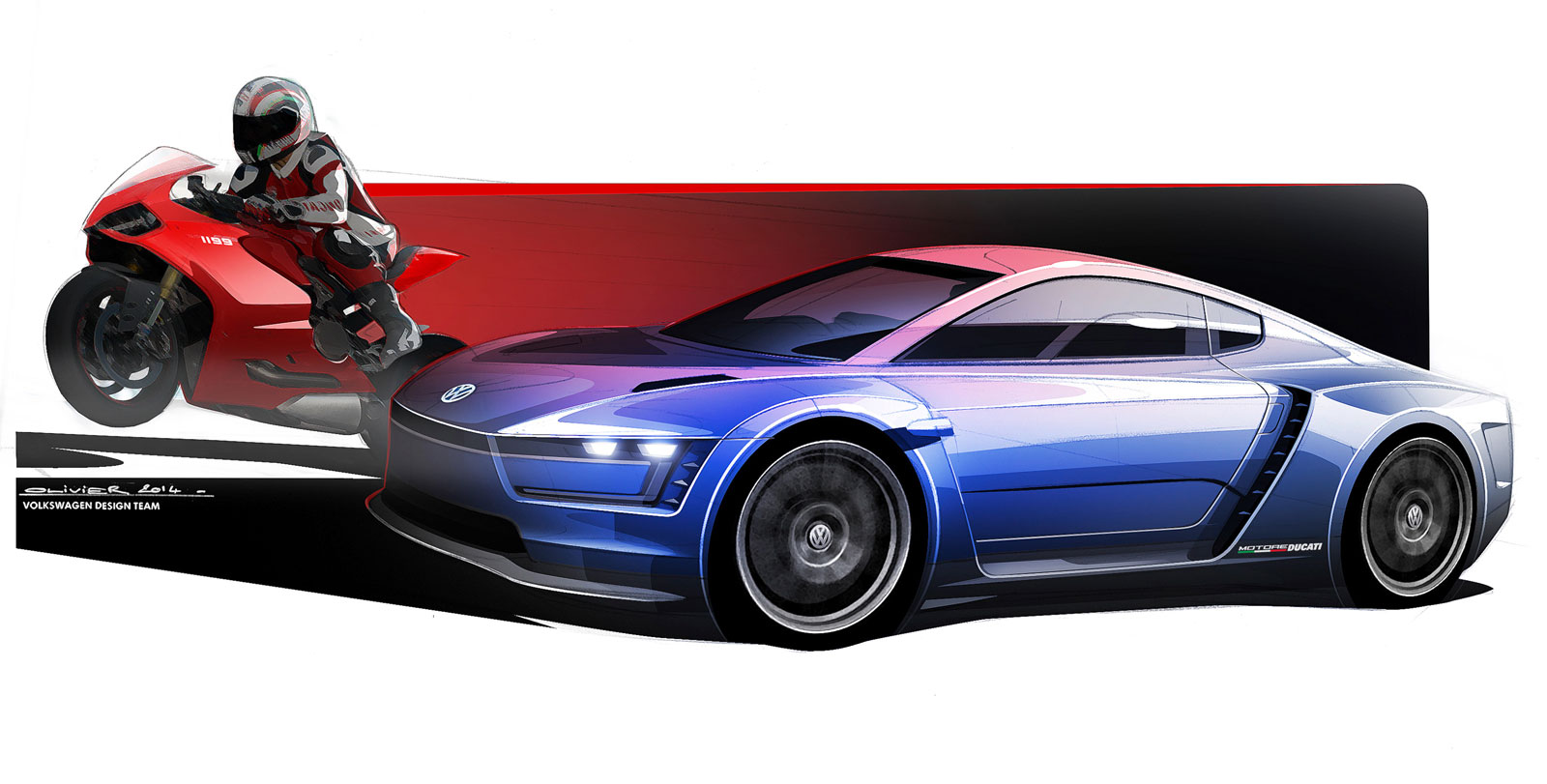 Volkswagen XL Sport, 2014 - Design Sketch