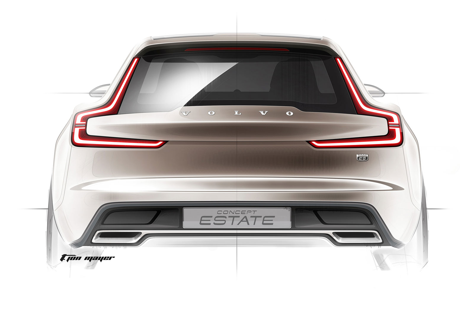 Volvo Concept Estate, 2014 - Design Sketch by T. Jon Mayer 