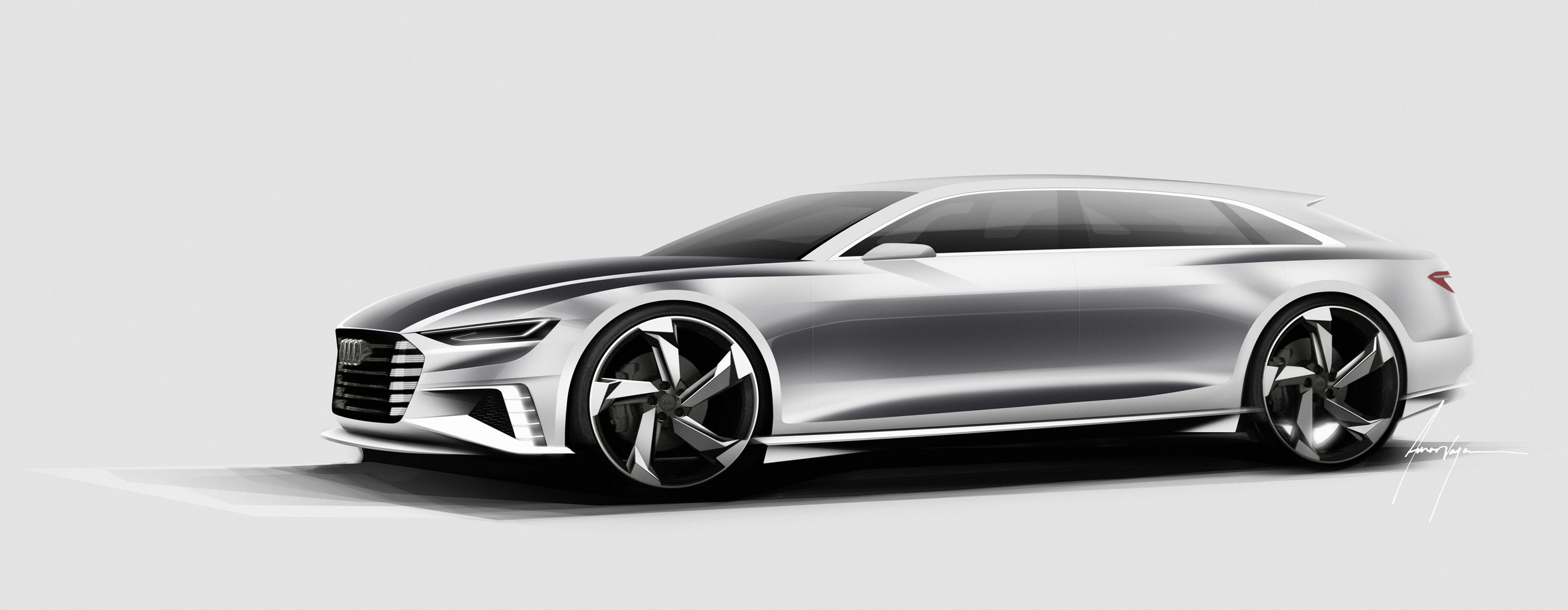 Audi Prologue Avant Concept, 2015 - Design Sketch