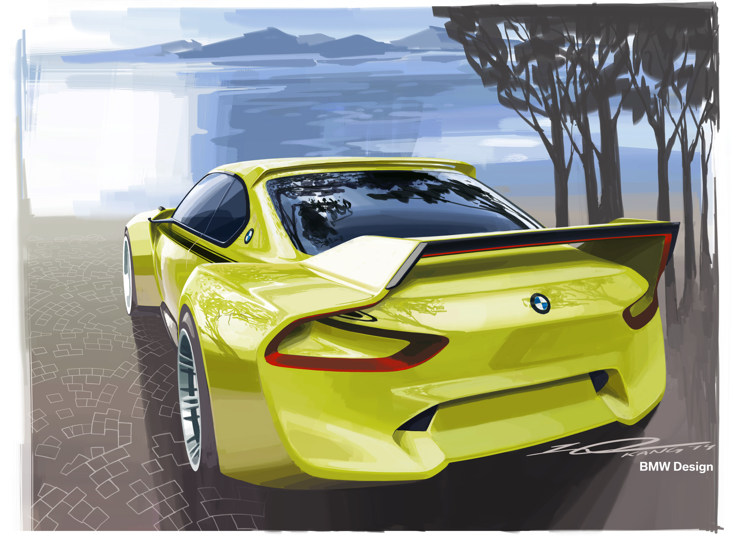 BMW 3.0 CSL Hommage, 2015 - Design Sketch