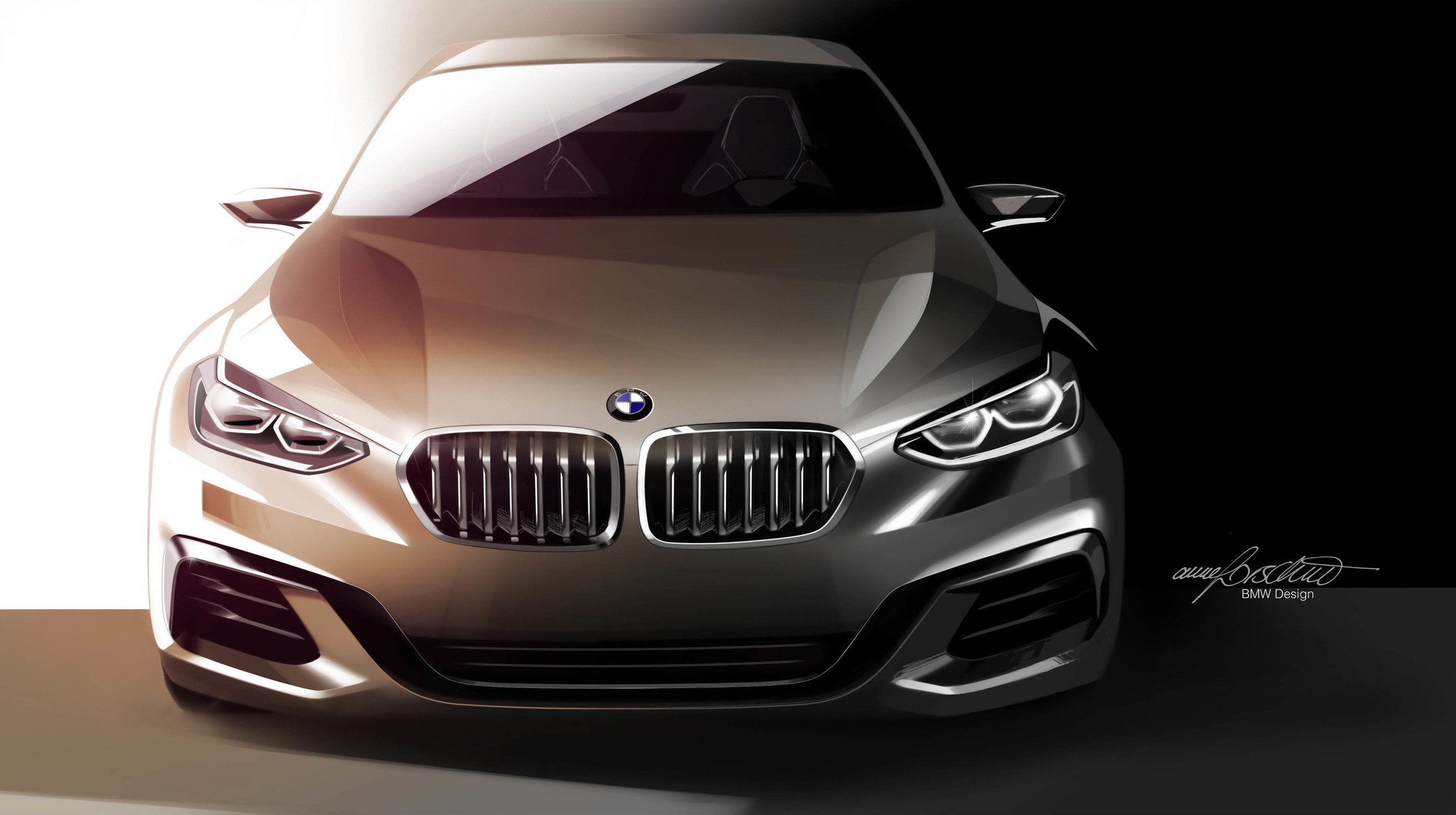 BMW Concept Compact Sedan, 2015 - Design Sketch