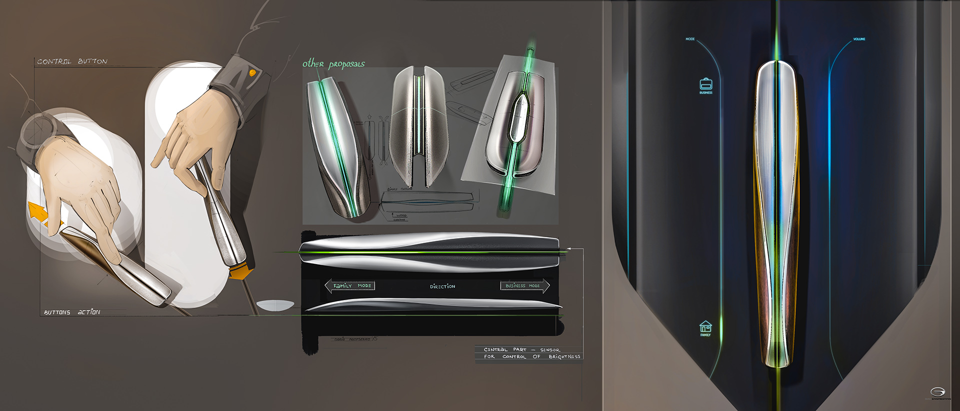 GAC i-Lounge Concept, 2015 - Interior Design Sketch by Daria Protsenko